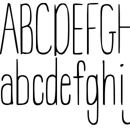 DJB BEAN POLE Font File