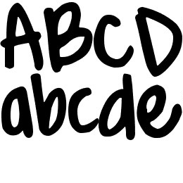 DJB Brit's Thick Pen Bold Font File