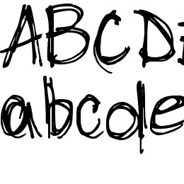 DJB Chicken Skratchez Font File