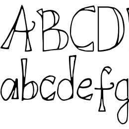 DJB DOODL E DOO Font File