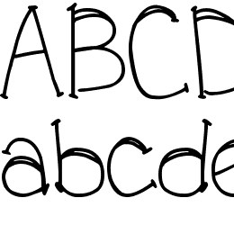 DJB FOR ANNIE Font File