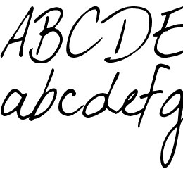 DJB My Boyfriend's Handwriting Font File