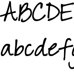 DJB Sarah prints Font File