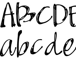 DJB Scruffy Angel Font File