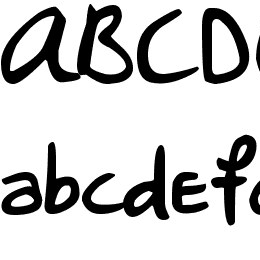 DJB Sheldon's Girlfriend Font File