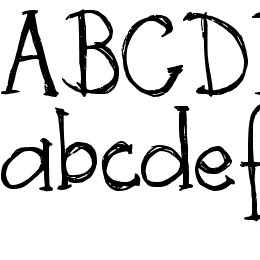 DJB Skritch Skratch Font File