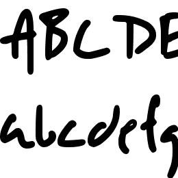 DJB SLOPPYJO Font File