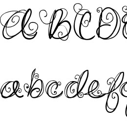 DJB SWIRL ME AROUND Font File