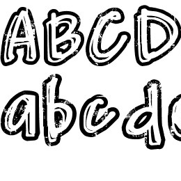 DJB Worn at the Knees Font File