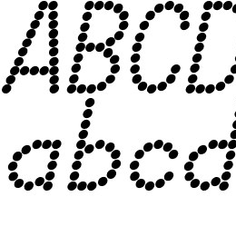 DOTCIRFUL Bold Italic Font File