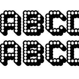 Dots All For Now 3D JL Font File