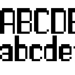 Double Pixel-7 Font File