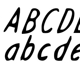 Drafting Table Italic Font File