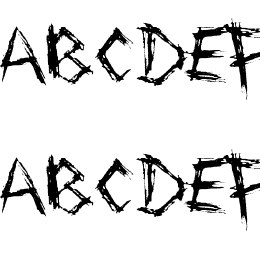 Drawing Blood Font File