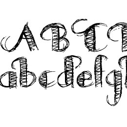 Drawing Practice Font File