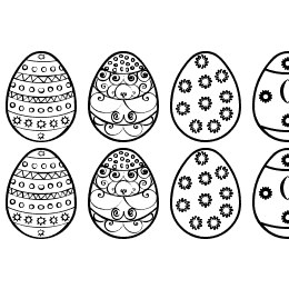 Easter eggs ST Font File