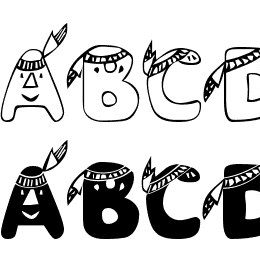 EDB Indians Font File