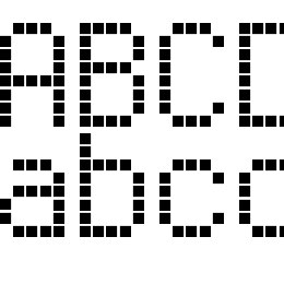 Enhanced LED Board-7 Font File