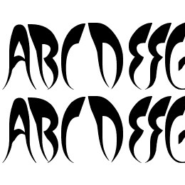 EXPERIMENT BUTTERFLY Font File