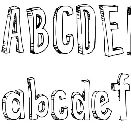 False 3D Font File