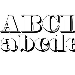 Fette Bauersche Antiqua Shaddow UNZ Pro Font File