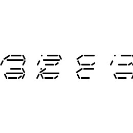 Fifteen Segment Rush Mono LDR Font File