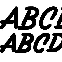 Filbert Brush Caps - Font File