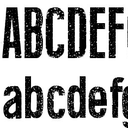 Fine Eroded Font File