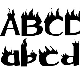 Flame Font File