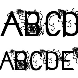 Flowers Cube Font File