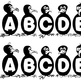 Flying Penguin Font File