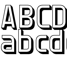 Forgotten Futurist Shadow Font File