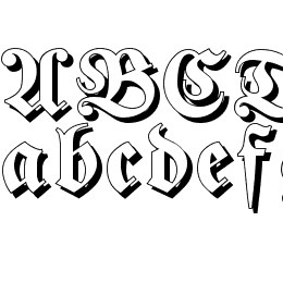 Fraktur Shadowed Font File