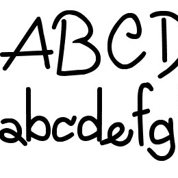 Freehand Written Font File