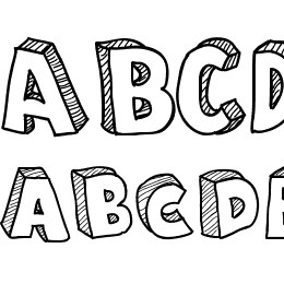 From Cartoon Blocks Font File