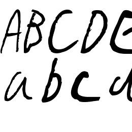 Gimp Scribble Font File