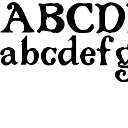 Gloriana Font File