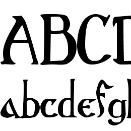 Gothic Birthday Cake Font File