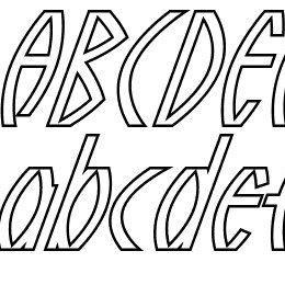 Guazhiru Italic Outlined Font File