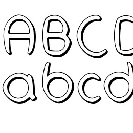 H2O Shadow Font File