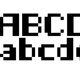 Half Bold Pixel-7 Font File