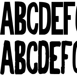 Half Cut Gothic Font File