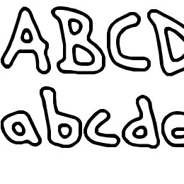 Hand Me Down O -BRK- Font File