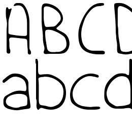 Handschrift Font File