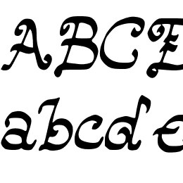 HappyMonksMedievalLookingScript Font File