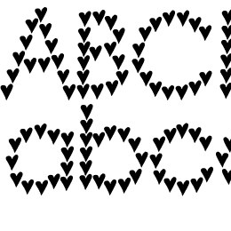 heart heaven Font File