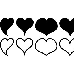 Heart Shapes Font File