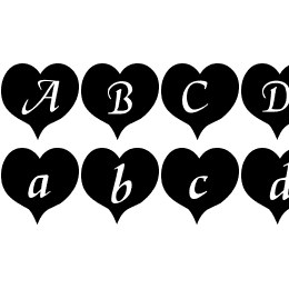 HeartBlack Becker Font File