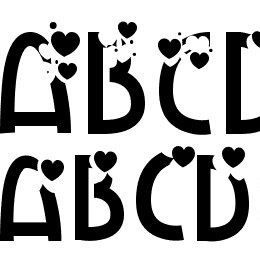 HeartExplosion Font File