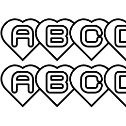 Hearts -BRK- Font File